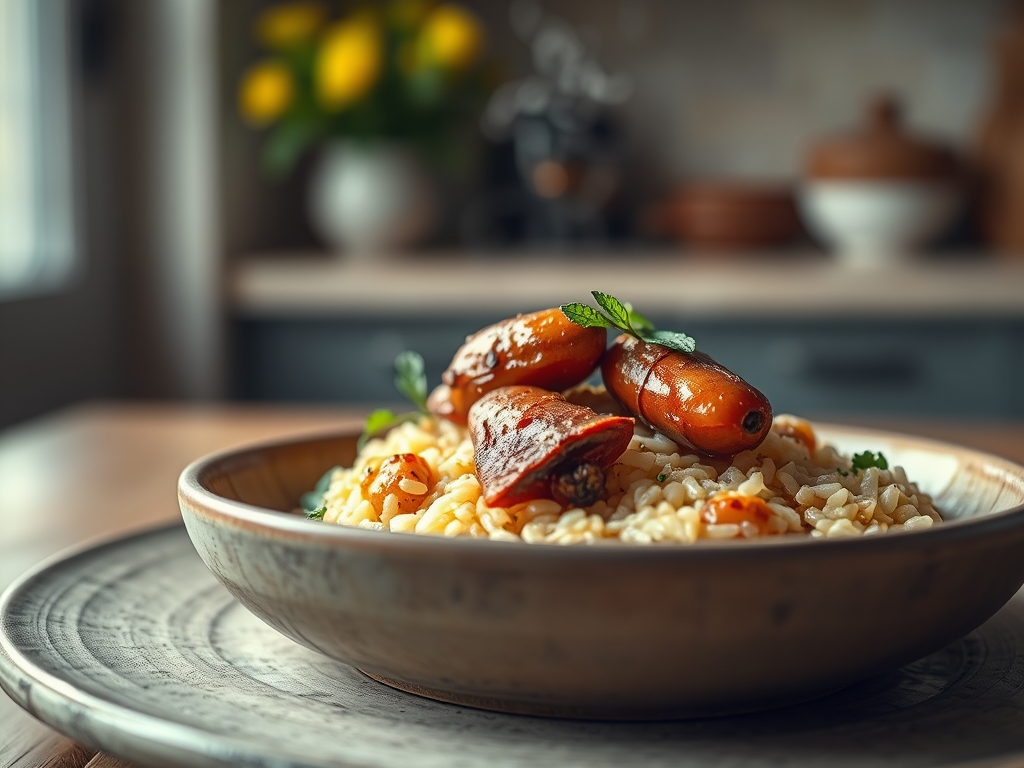 Arroz con conejo y caracoles