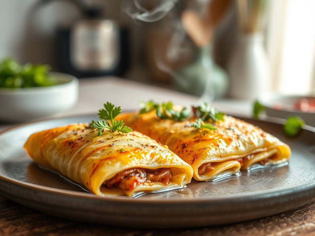Canelones de carne y foie