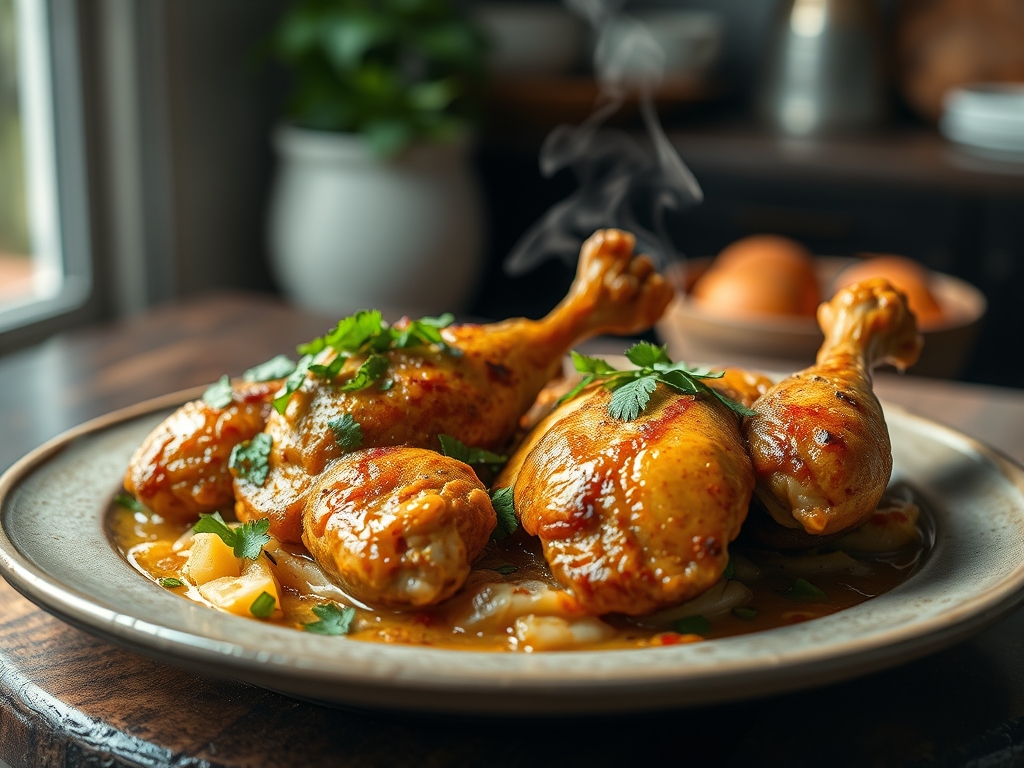 Pollo al estilo marroquí