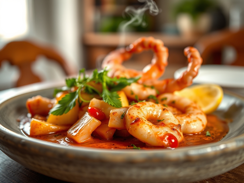 Pulpo con patatas y pimentón