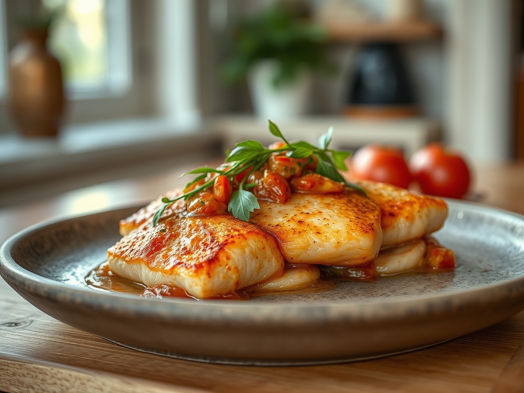Salmón con salsa de eneldo