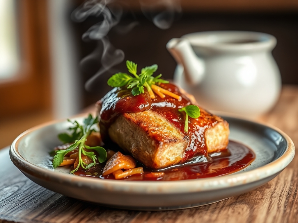 Solomillo con salsa de chocolate