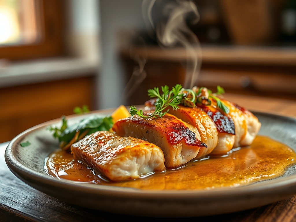 Solomillo de pavo con ciruelas