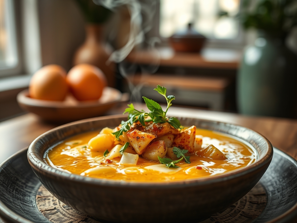 Sopa de cebolla con queso