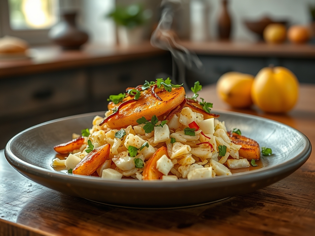 Ensalada de col con manzana