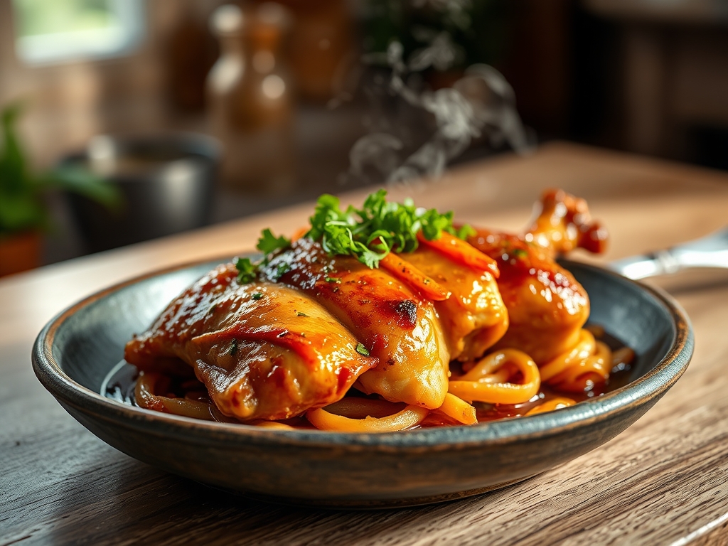 Pollo al estilo teriyaki casero