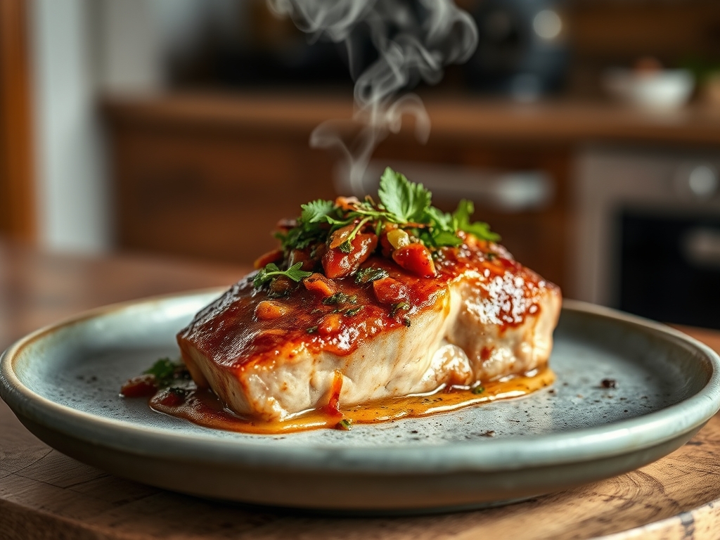 Solomillo con salsa de setas