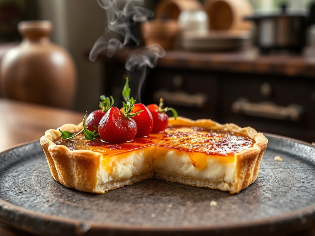 Tarta de queso y membrillo